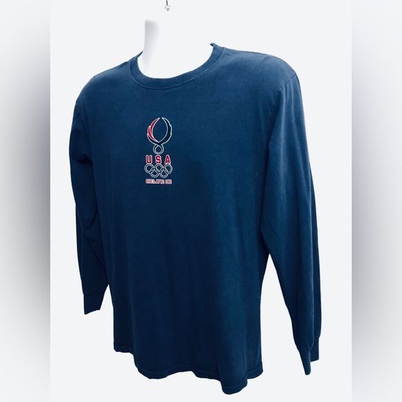 Fruit of the Loom Other - 2008 Beijing Olympics USA Mens T Shirt Size Medium M Delta Vintage Blue.